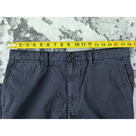 Polo Ralph‎ Lauren Mens Chino Shorts 34/35 Navy Blue Relaxed Fit 10" Flat Front - Picture 9 of 9